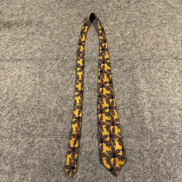 Stefano Ricci Tie Mens Yellow Gold Blue Floral Paisley Silk Necktie Italy Luxury